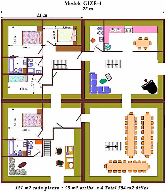 Plano interior Piramicasa Gizé-4